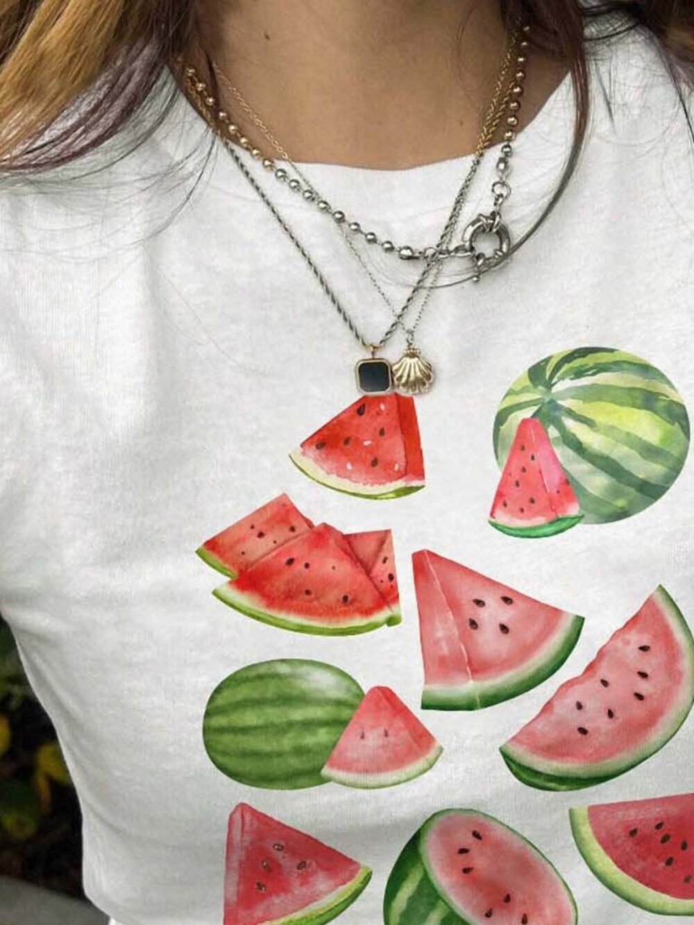 Watermelon Baby Tee | Aesthetic Fruit Graphic Shirt | Vintage Summer Watermelon